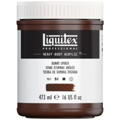 Professional Heavy Body Acrylic - Burnt Umber -Liquitex 69571