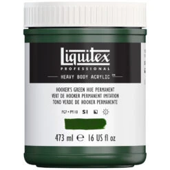 Professional Heavy Body Acrylic - Hookerâs Green Hue Permanent -Liquitex 69573