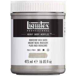 Professional Heavy Body Acrylic - Iridescent Rich Silver -Liquitex 69575