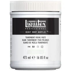 Professional Heavy Body Acrylic - Transparent Mixing White -Liquitex 69586