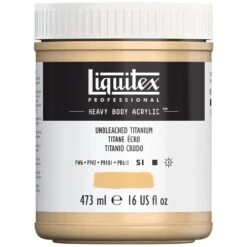 Professional Heavy Body Acrylic - Unbleached Titanium -Liquitex 69588
