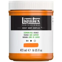 Professional Heavy Body Acrylic - Cadmium-Free Orange -Liquitex 69591