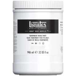 Professional Heavy Body Acrylic - Transparent Mixing White -Liquitex 69611