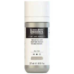 Professional Soft Body Acrylic - Iridescent Rich Silver - Universal -Liquitex 69897