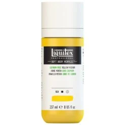 Professional Soft Body Acrylic - Cadmium-Free Yellow Medium - Universal -Liquitex 69929
