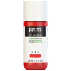 Professional Soft Body Acrylic - Cadmium-Free Red Medium - Universal -Liquitex 69935