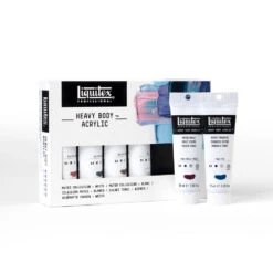 Heavy Body Acrylic Set - 6x59ml - Muted Collection + White -Liquitex 70256