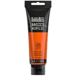 Basics Acrylic Color - Vivid Red Orange