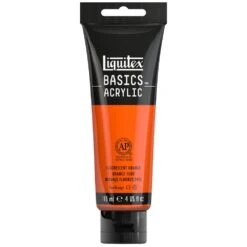Basics Acrylic Color - Fluorescent Orange