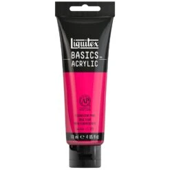 Basics Acrylic Color - Fluorescent Pink