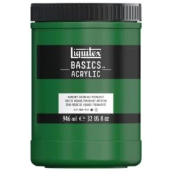 Basics Acrylic Color - Hookerâs Green Hue Permanent -Liquitex 72185