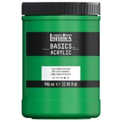 Basics Acrylic Color - Light Green Permanent -Liquitex 72189