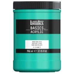 Basics Acrylic Color - Bright Aqua Green -Liquitex 72197