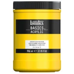 Basics Acrylic Color - Cadmium Yellow Medium Hue -Liquitex 72200