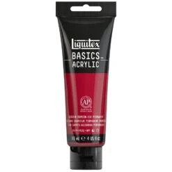 Basics Acrylic Color - Alizarin Crimson Hue Permanent