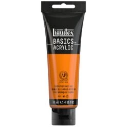 Basics Acrylic Color - Cadmium Orange Hue