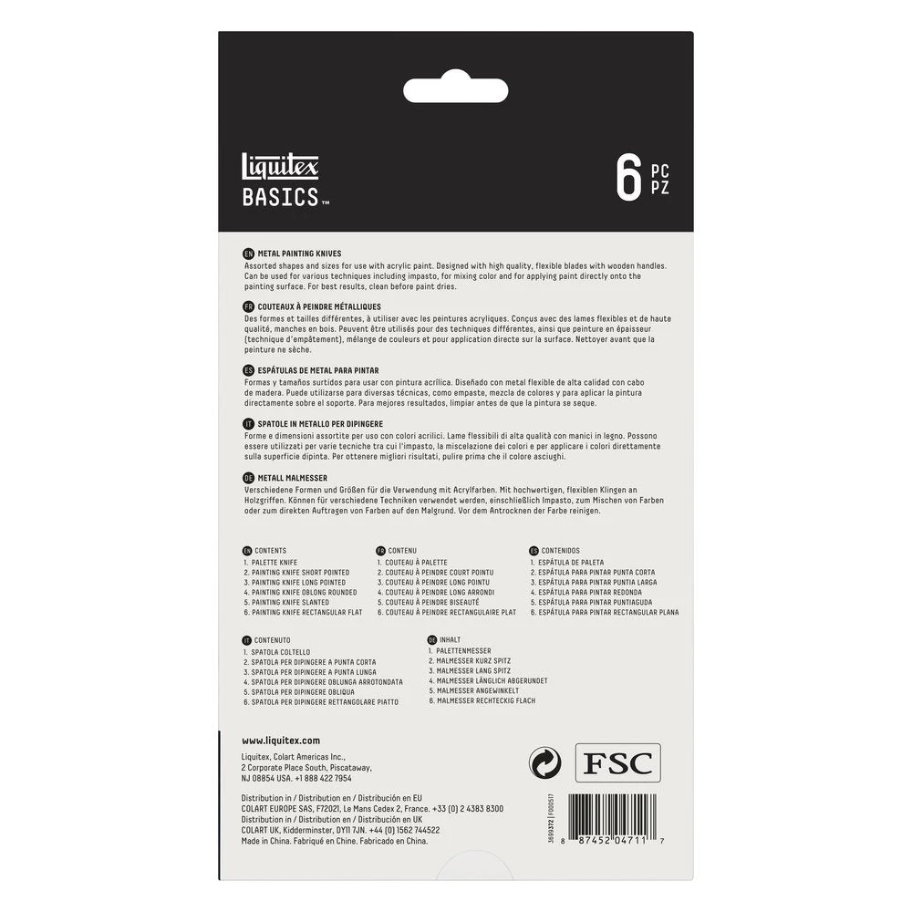 Metal Painting Knives Set - 6 Pack 4 Metal Painting Knives Set - 6 Pack - Image 4