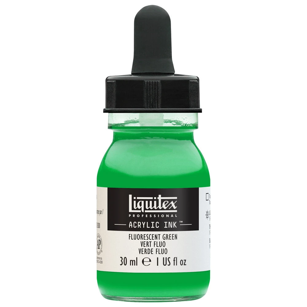 Professional Acrylic Ink - Fluorescent Green 1 Professional Acrylic Ink - Fluorescent Green