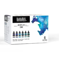 Acrylic Ink Set - 6x30ml - Aqua Colors